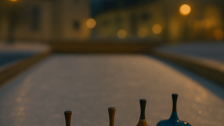 Eisstockschießen auf dem Kirchplatz