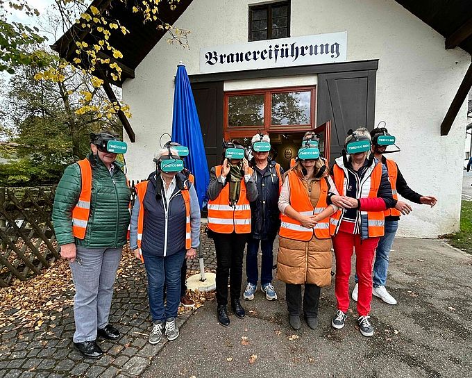 Unsere Gruppe bei der VR Führung