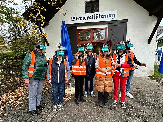 Unsere Gruppe bei der VR Führung